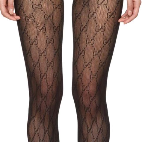 collant gucci gg noir|gucci tights for women.